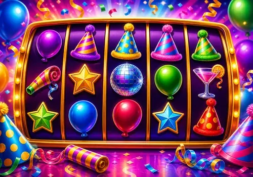 Party Slot celebration artwork